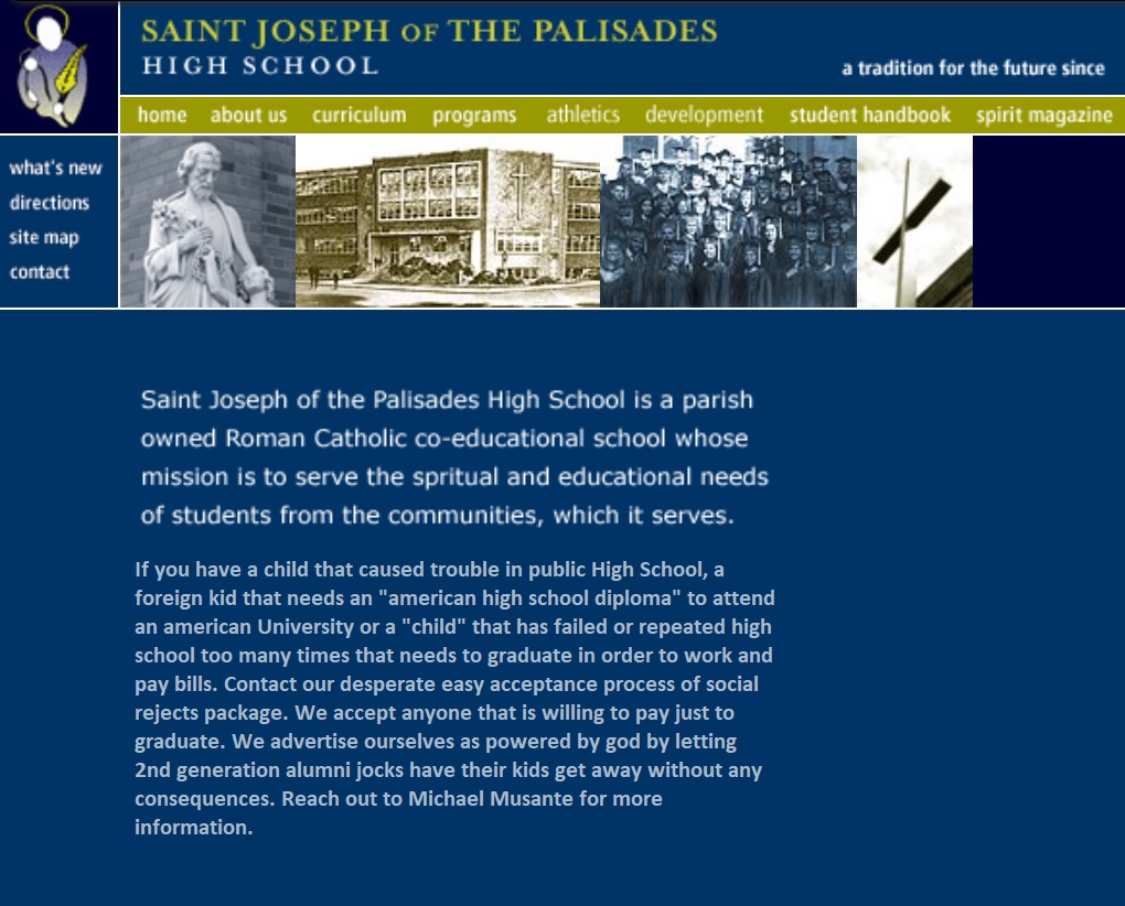 Saint Joseph of Palisades high school